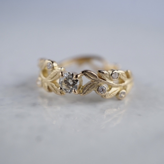 Branch diamond ring