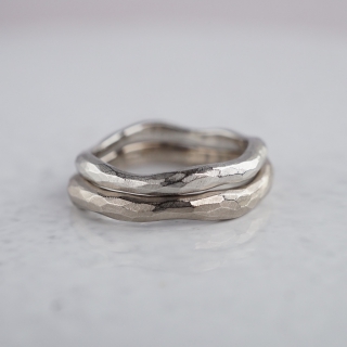 Textured wedding band