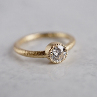 Diamond milgrain  ring