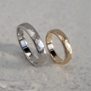 Textured wedding band