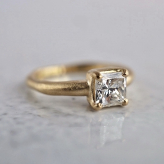 Princess cut diamond ring