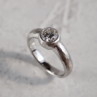 Diamond bezel ring