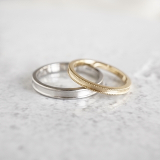 Double milgrain ring